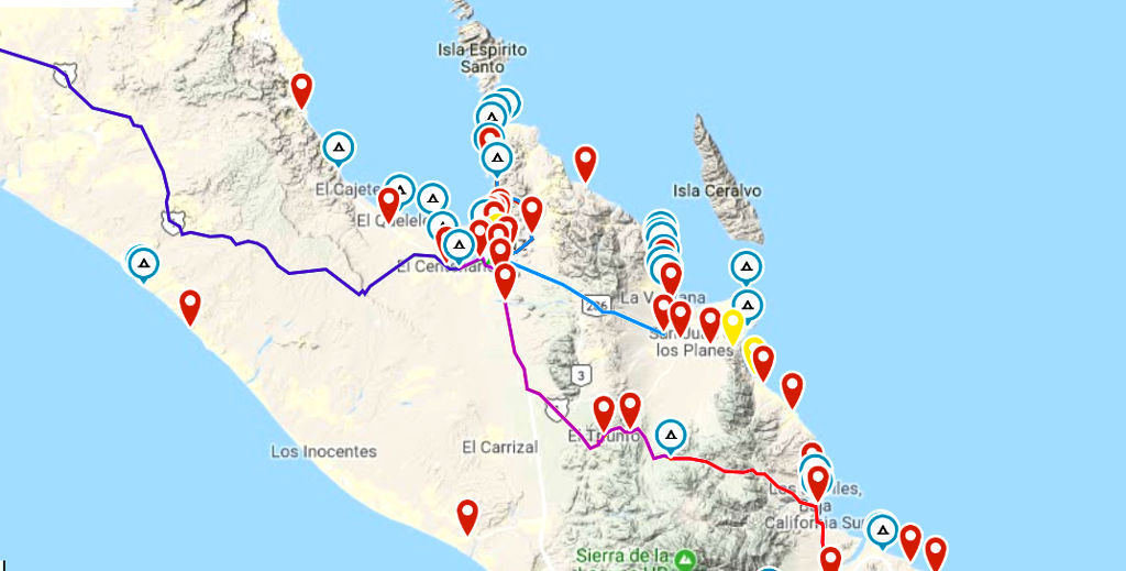 How to use gps to plan an overland trip - Mark all your waypoints on the map