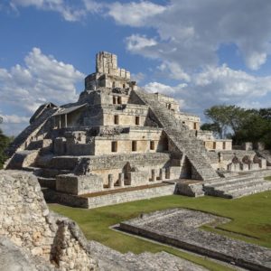 Visiting the Mayan ruins at Edzna