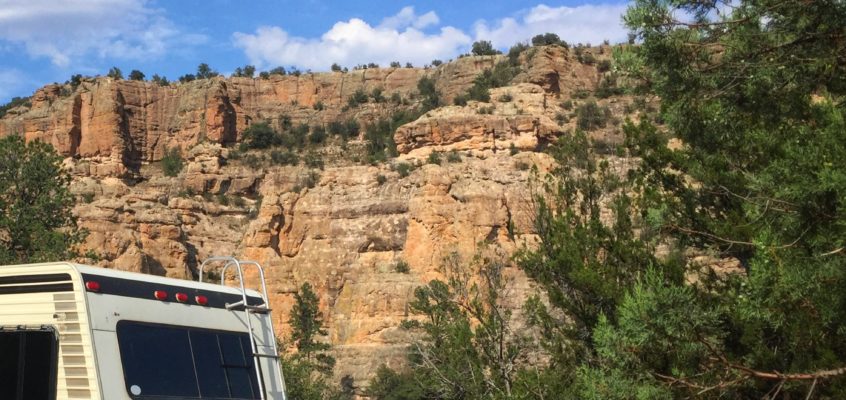 Cliffs and Camping at the Gila Forks